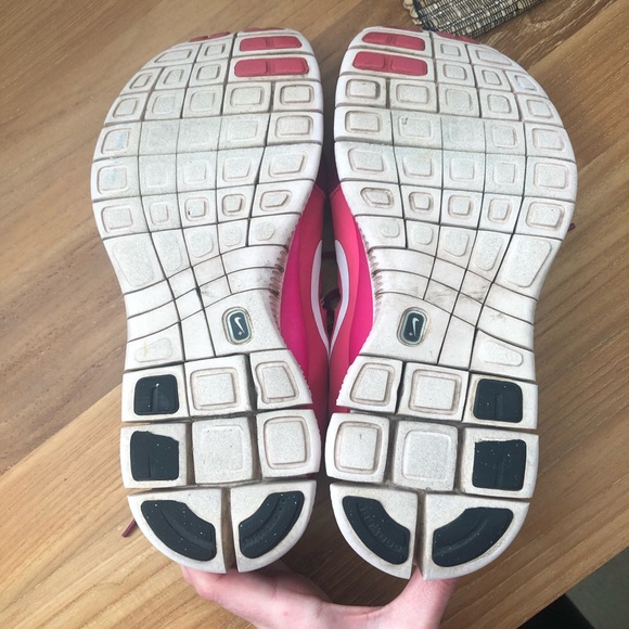 Women's Nike Free 5.0+ Raspberry Running Shoes 7.5 - Picture 13 of 13